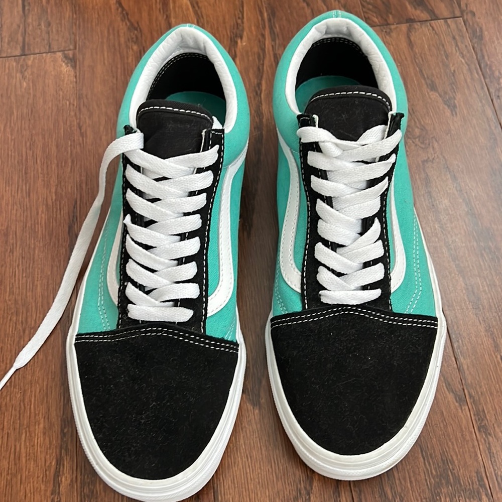 Teal and Black Vans